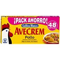 AVECREM - Gallina Blanca Caldo Sabor Pollo Estuche 48 Uds